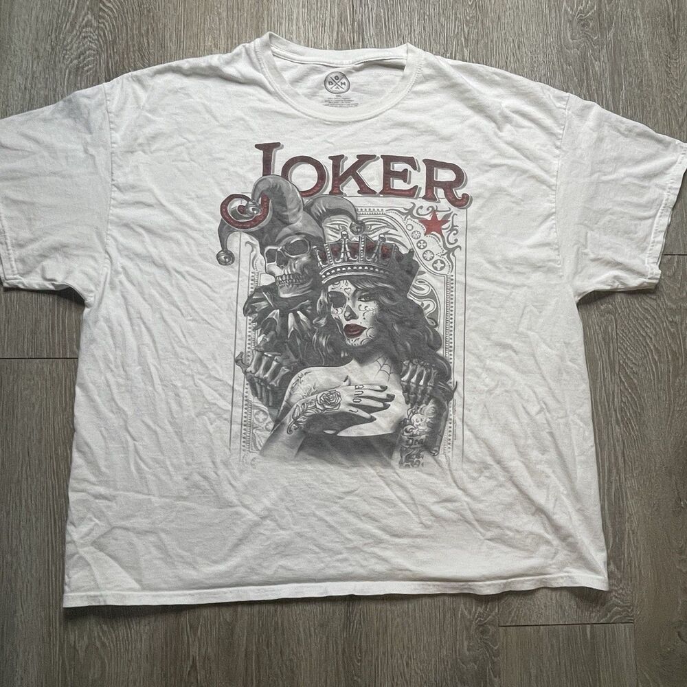 DOM Joker 100% Cotton White T-Shirt Size Medium